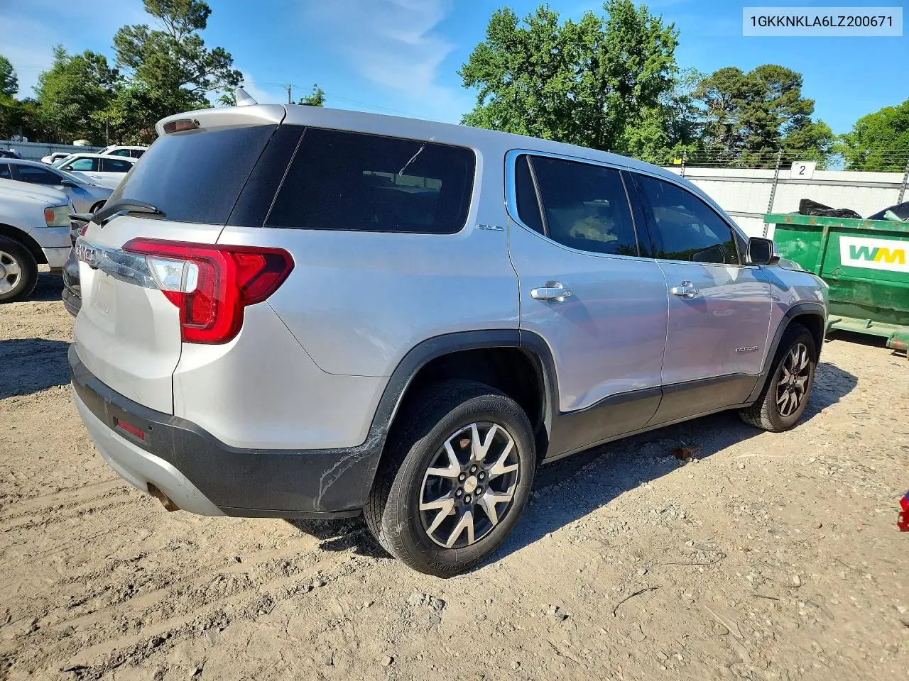 2020 GMC Acadia Sle VIN: 1GKKNKLA6LZ200671 Lot: 56024026