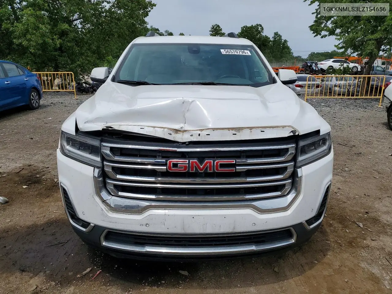 2020 GMC Acadia Slt VIN: 1GKKNMLS3LZ154656 Lot: 56570796