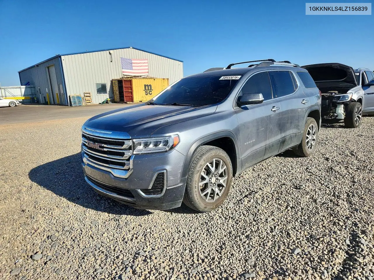 2020 GMC Acadia Sle VIN: 1GKKNKLS4LZ156839 Lot: 58933016