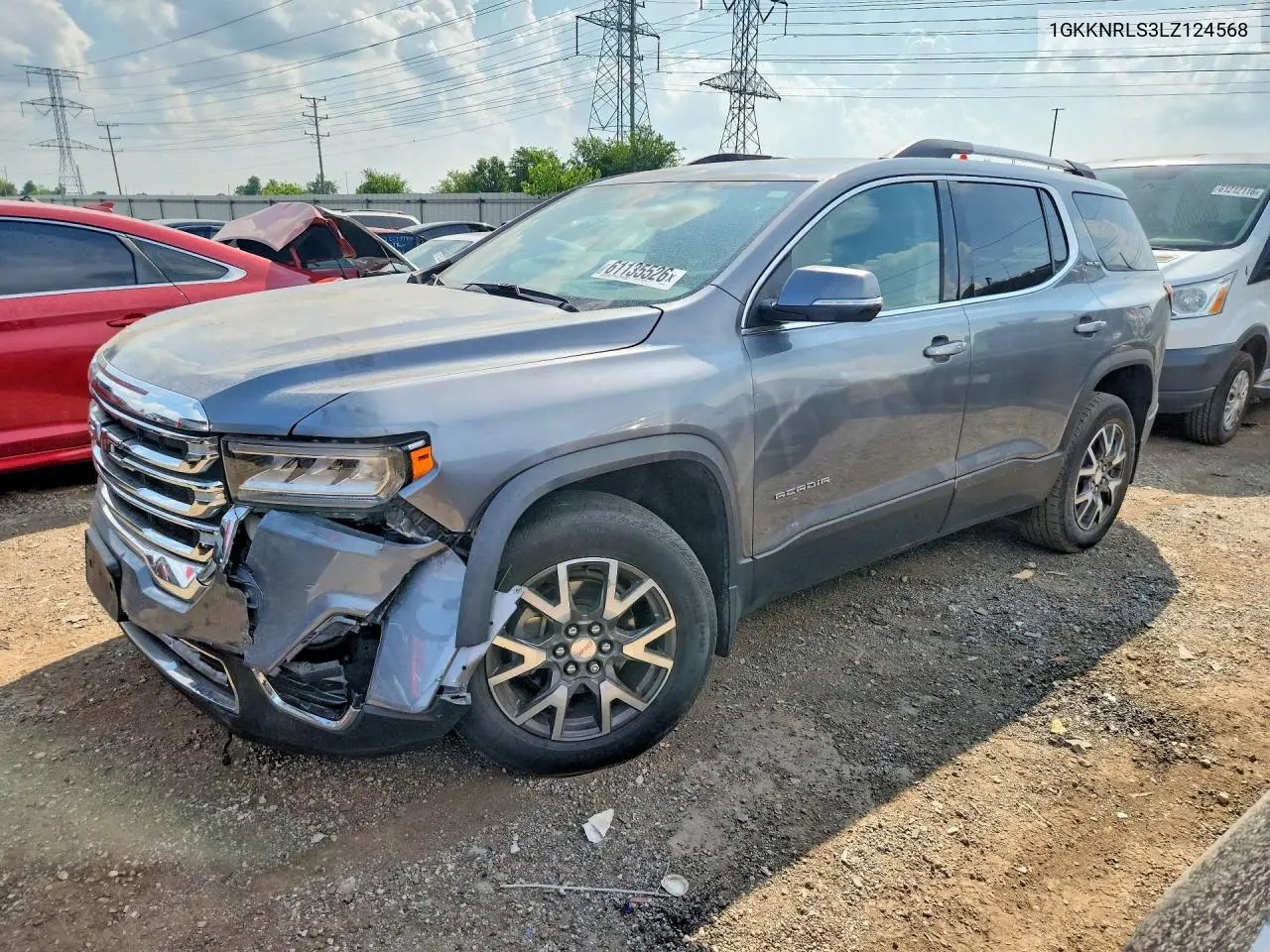 2020 GMC Acadia Sle VIN: 1GKKNRLS3LZ124568 Lot: 61135526