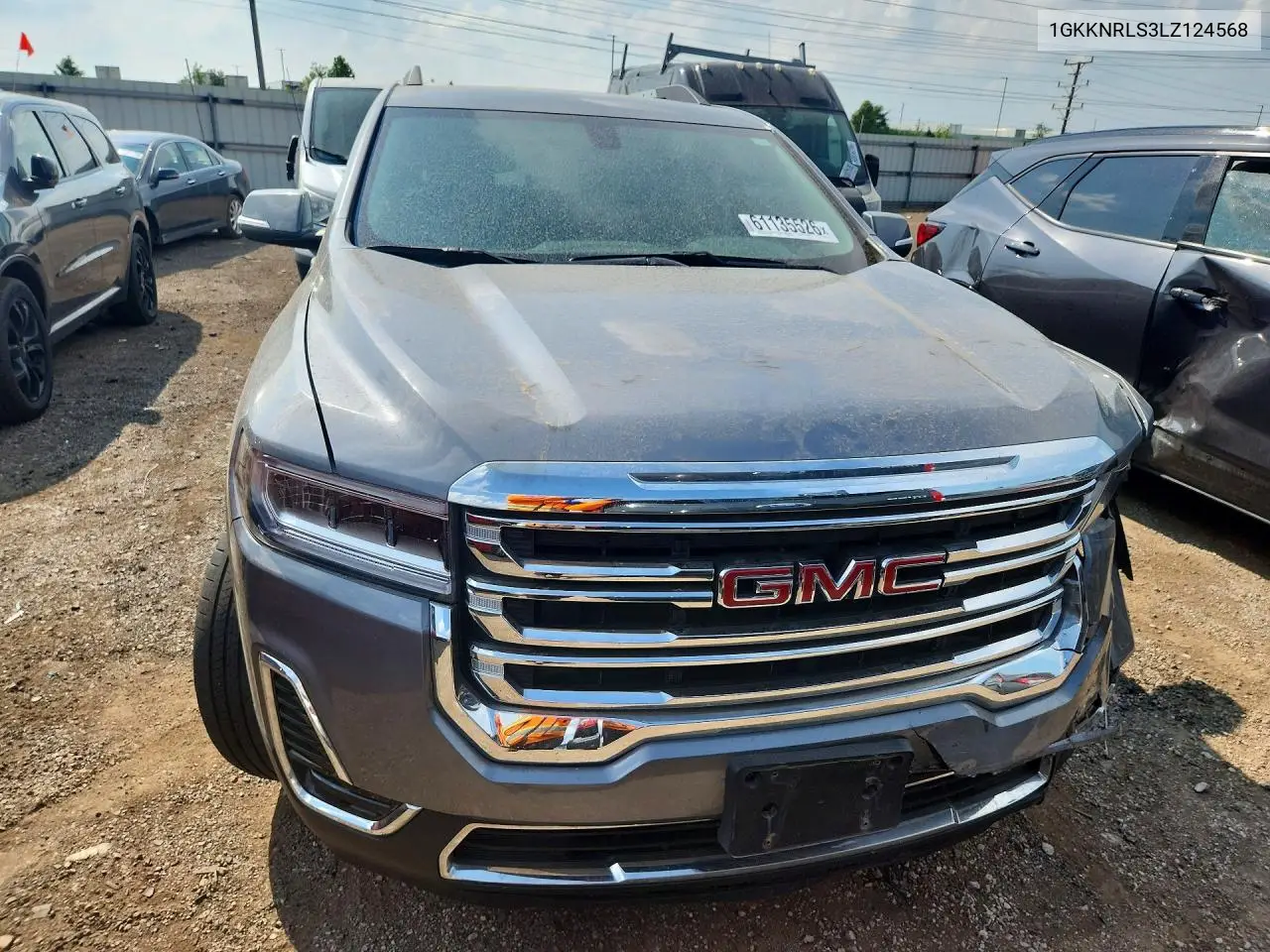 2020 GMC Acadia Sle VIN: 1GKKNRLS3LZ124568 Lot: 61135526