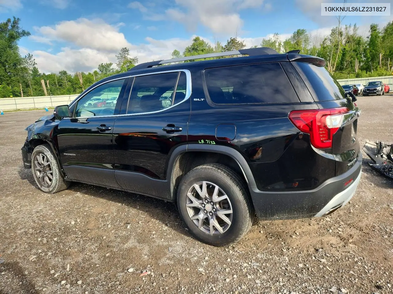 2020 GMC Acadia Slt VIN: 1GKKNULS6LZ231827 Lot: 61733506