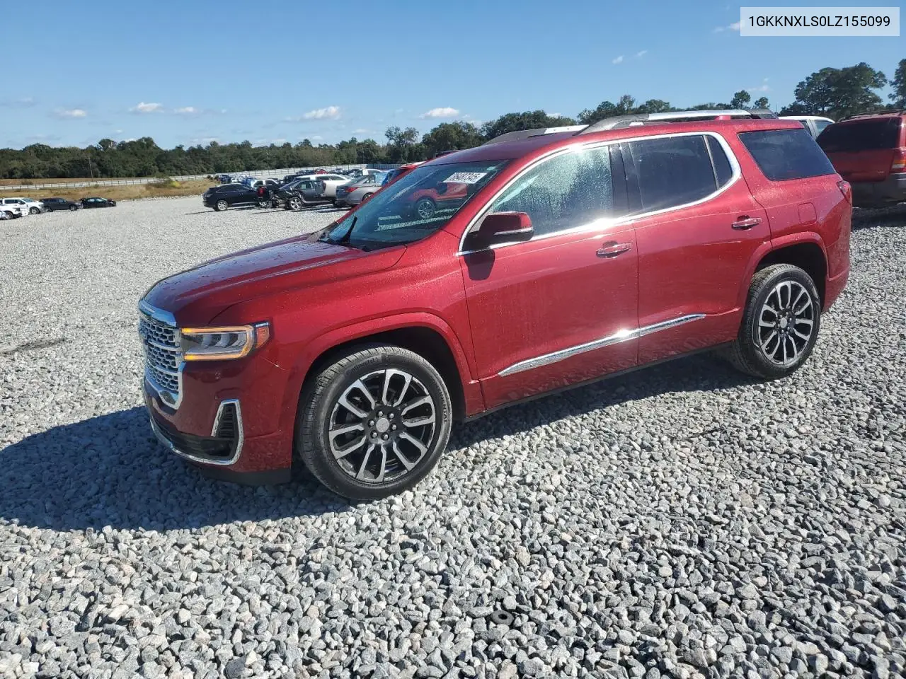 1GKKNXLS0LZ155099 2020 GMC Acadia Denali