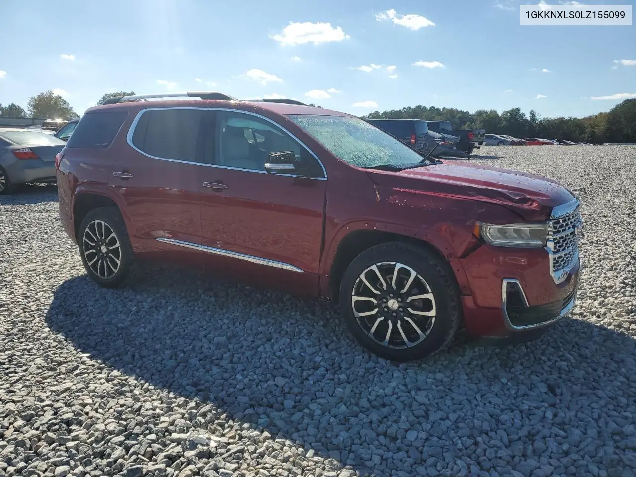 1GKKNXLS0LZ155099 2020 GMC Acadia Denali