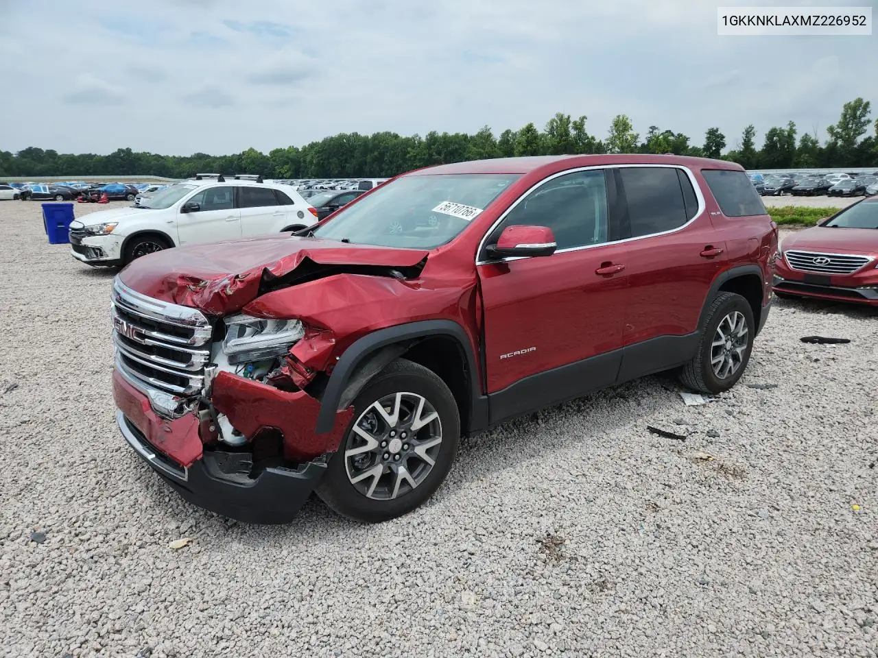 2021 GMC Acadia Sle VIN: 1GKKNKLAXMZ226952 Lot: 56710766