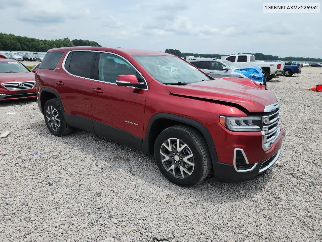 2021 GMC Acadia Sle VIN: 1GKKNKLAXMZ226952 Lot: 56710766