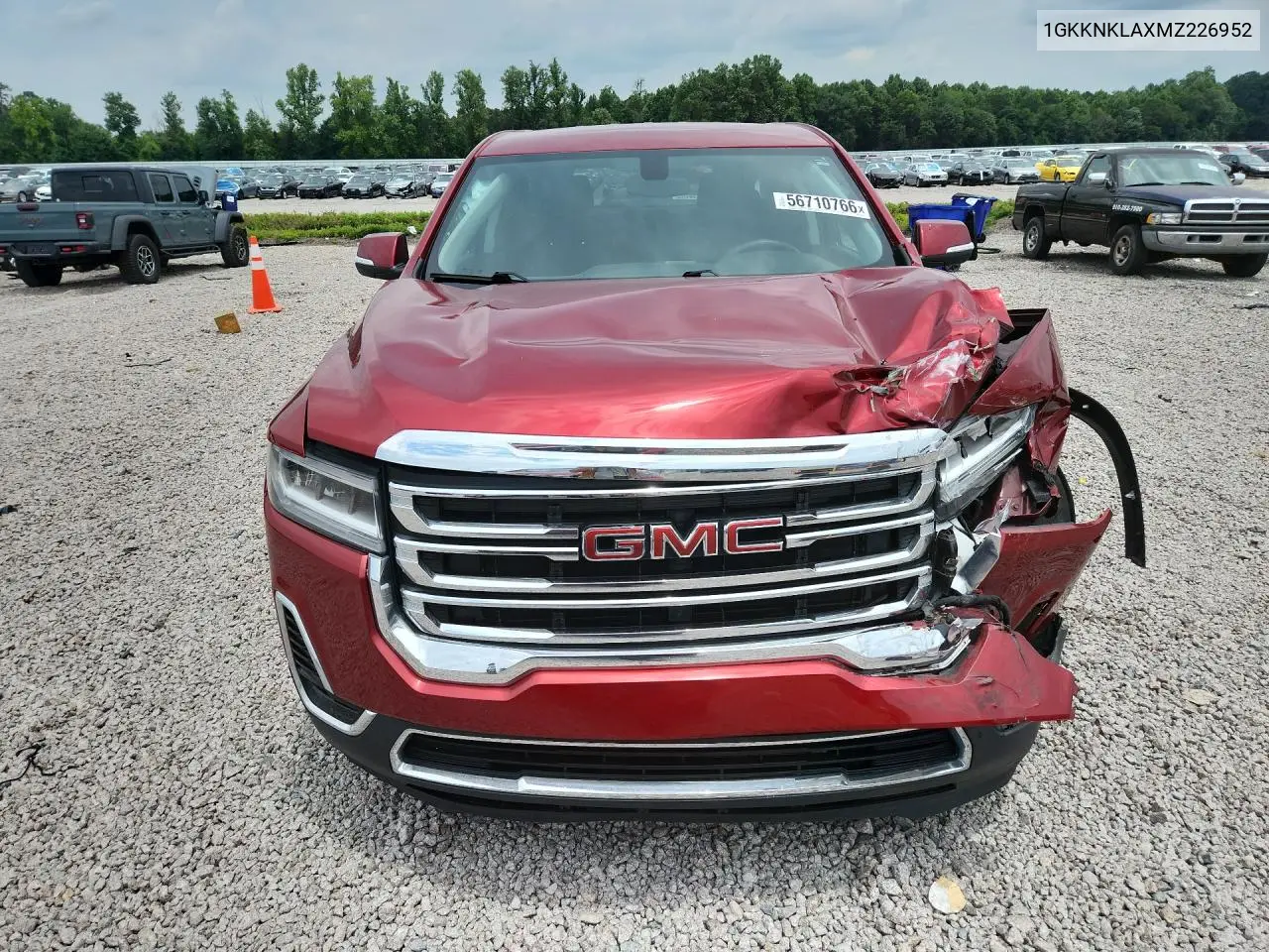 2021 GMC Acadia Sle VIN: 1GKKNKLAXMZ226952 Lot: 56710766