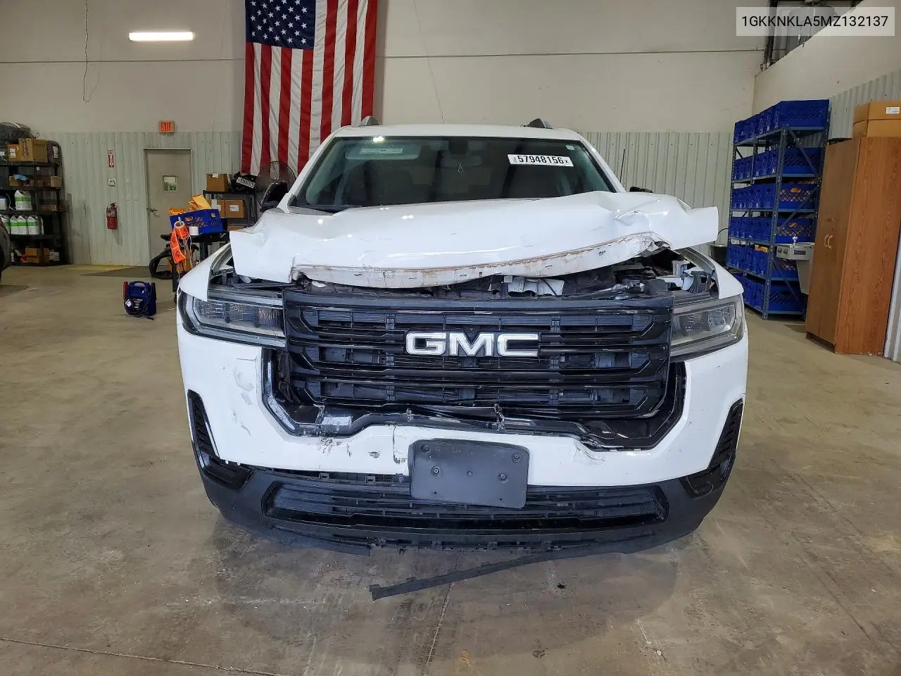 2021 GMC Acadia Sle VIN: 1GKKNKLA5MZ132137 Lot: 57948156