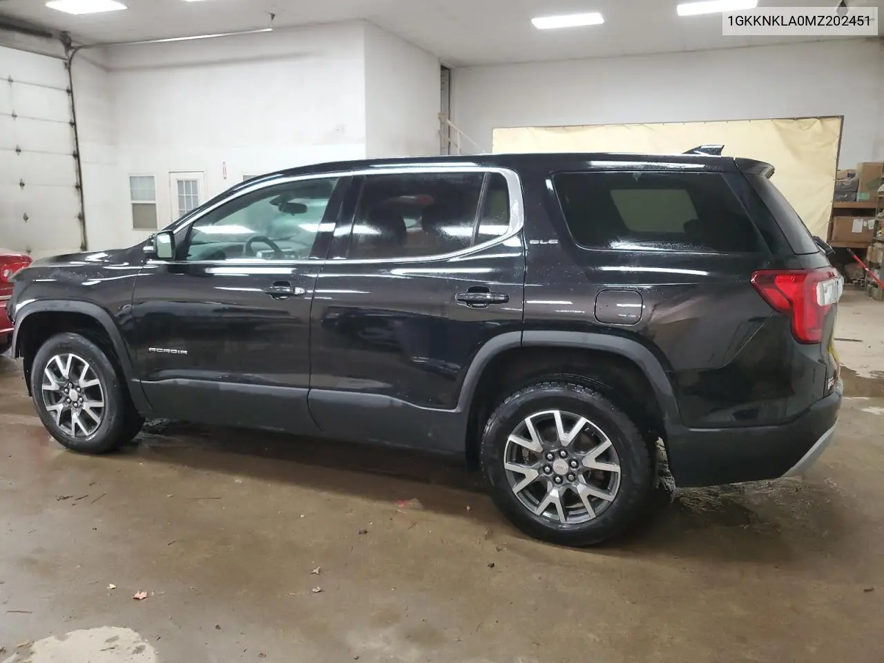 1GKKNKLA0MZ202451 2021 GMC Acadia Sle