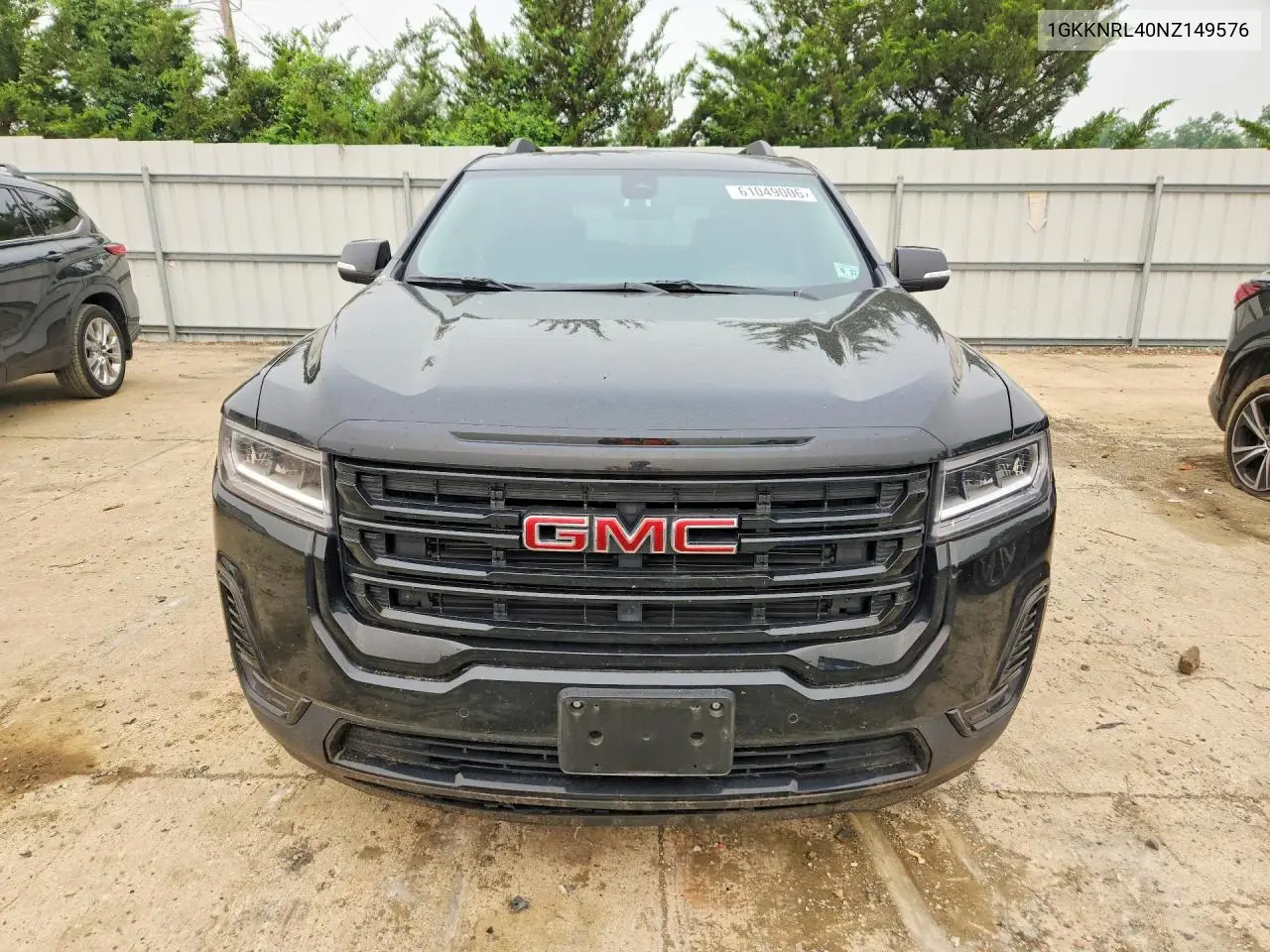 2022 GMC Acadia Sle VIN: 1GKKNRL40NZ149576 Lot: 61049006