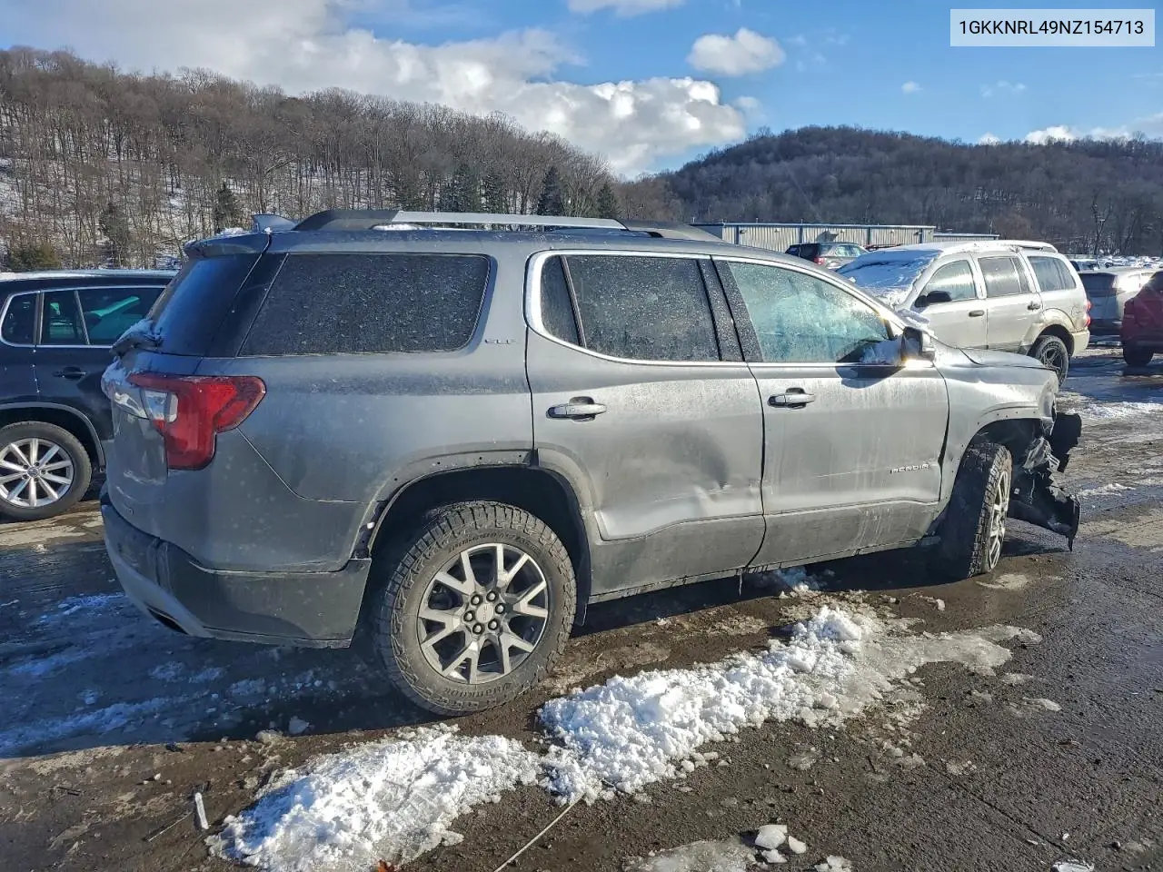1GKKNRL49NZ154713 2022 GMC Acadia Sle