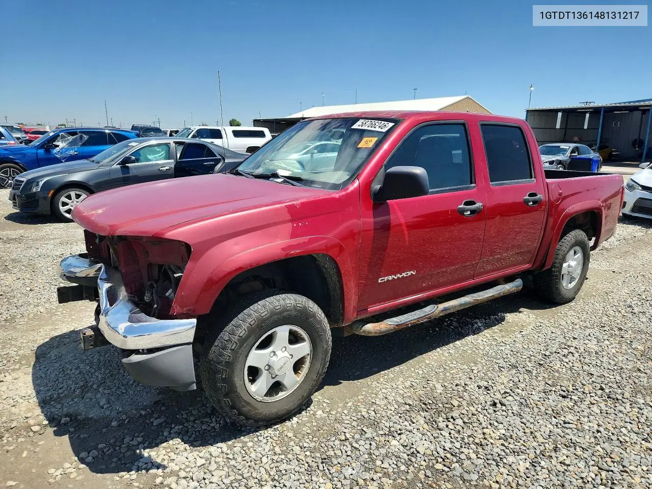 2004 GMC Canyon VIN: 1GTDT136148131217 Lot: 58766246