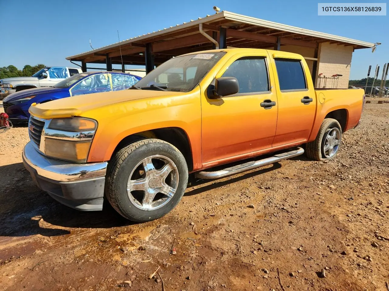 1GTCS136X58126839 2005 GMC Canyon