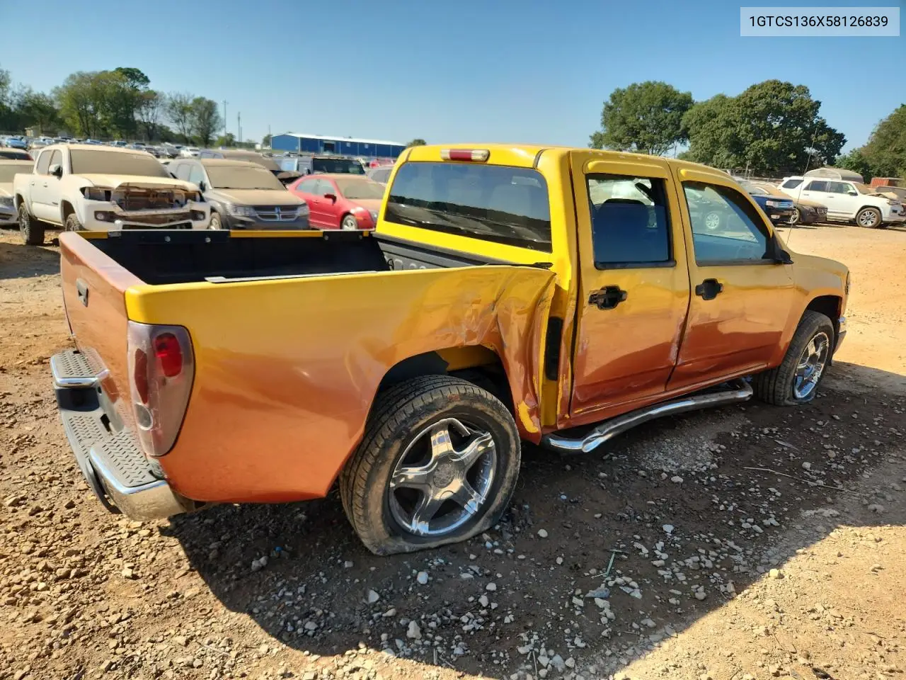 1GTCS136X58126839 2005 GMC Canyon
