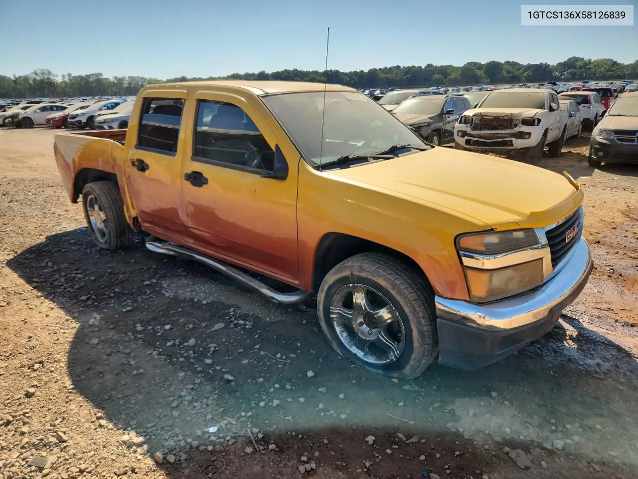 1GTCS136X58126839 2005 GMC Canyon