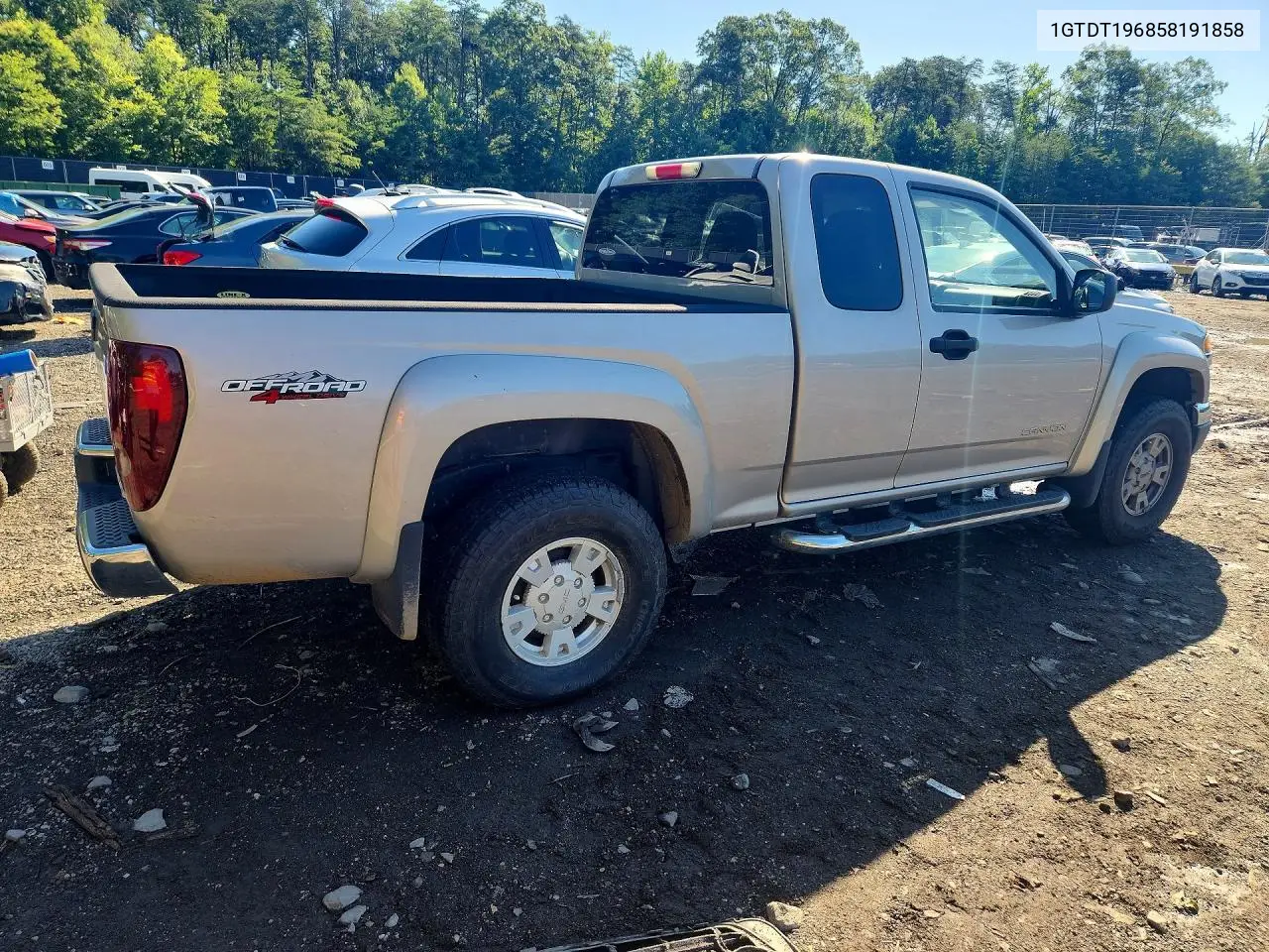 2005 GMC Canyon VIN: 1GTDT196858191858 Lot: 58285266