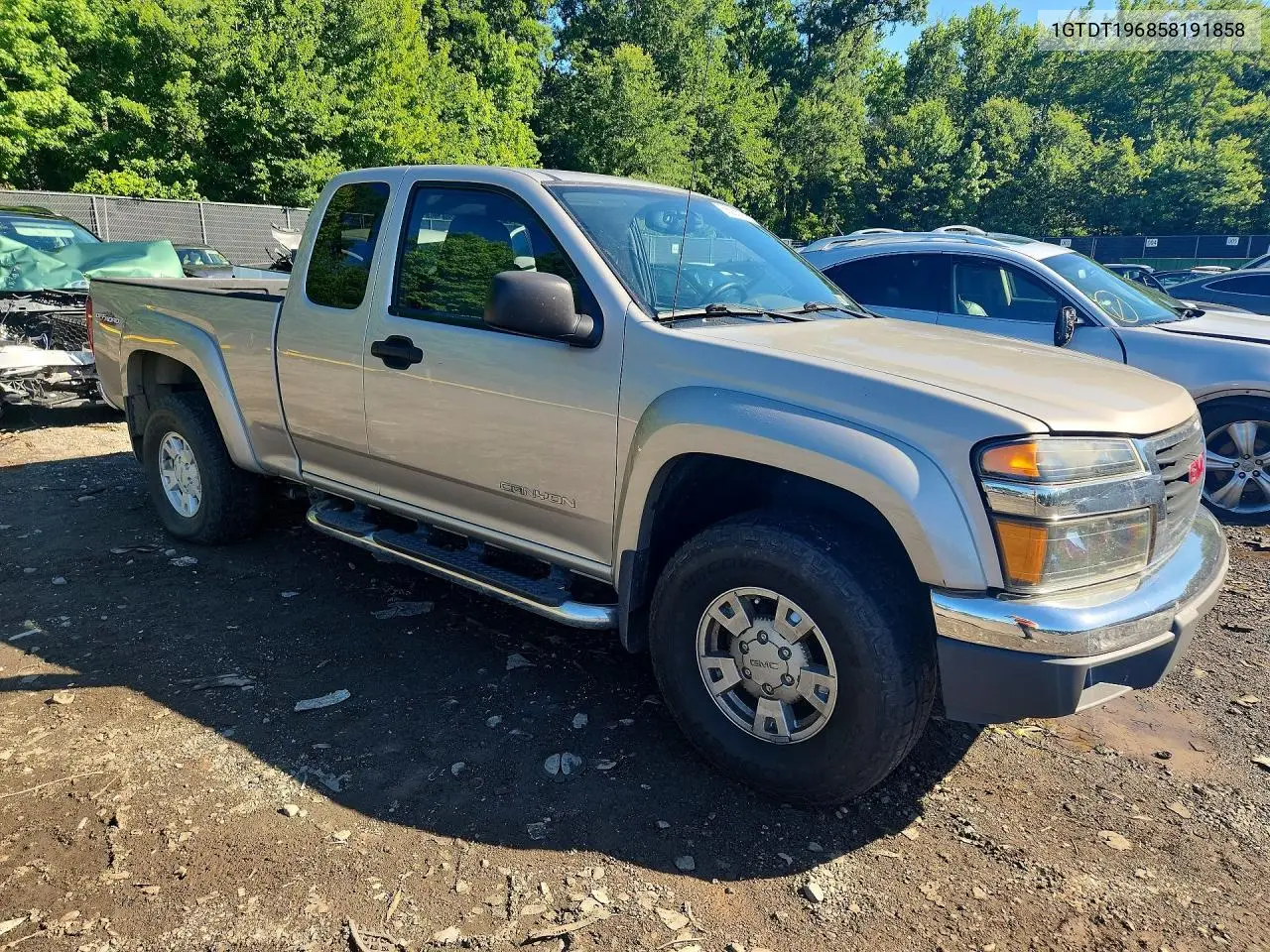 2005 GMC Canyon VIN: 1GTDT196858191858 Lot: 58285266