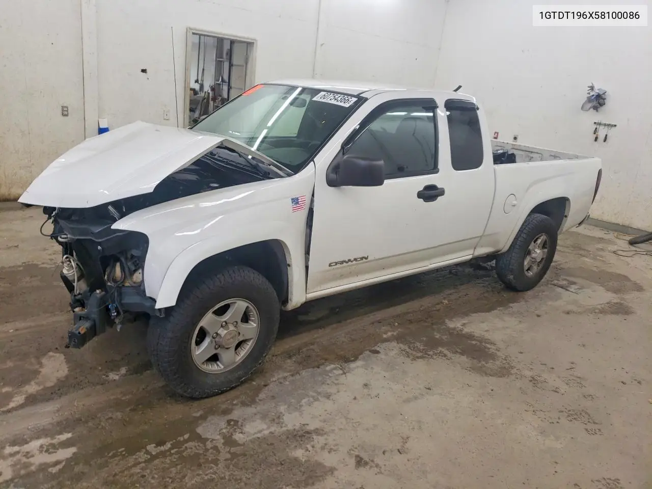 2005 GMC Canyon VIN: 1GTDT196X58100086 Lot: 60754366