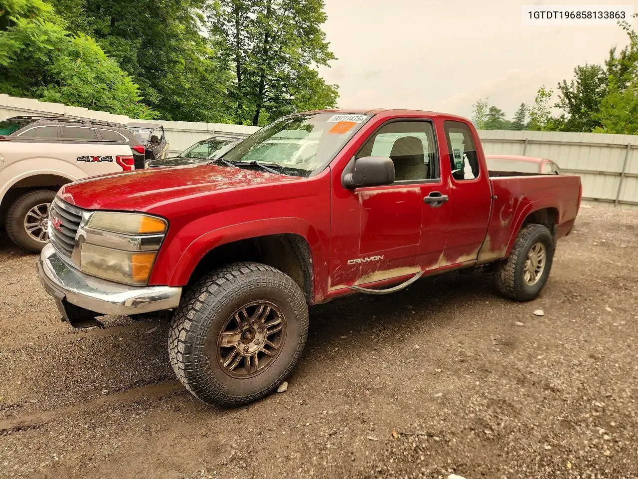 2005 GMC Canyon VIN: 1GTDT196858133863 Lot: 60777476
