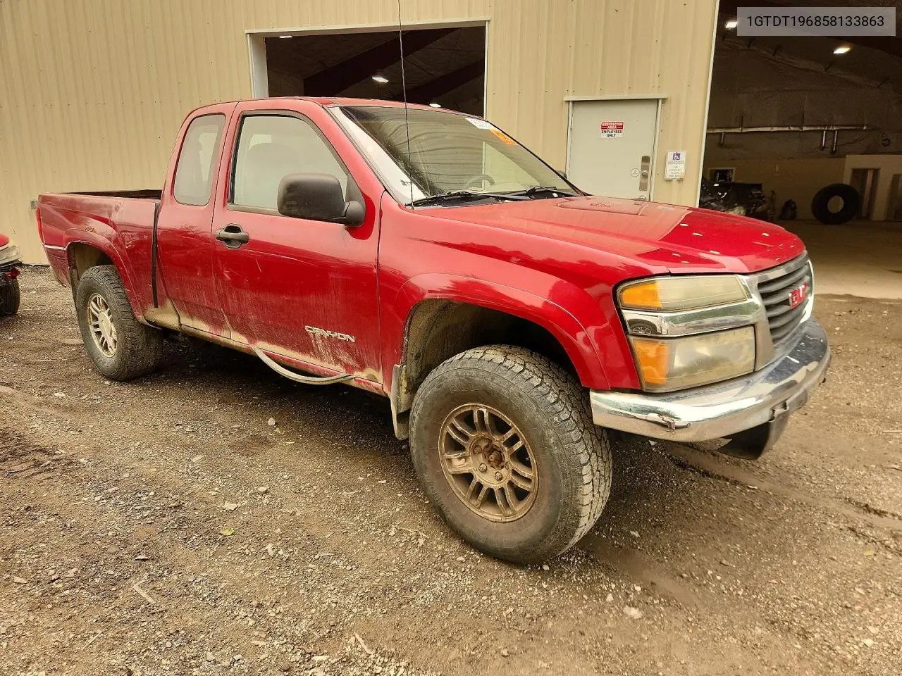 2005 GMC Canyon VIN: 1GTDT196858133863 Lot: 60777476