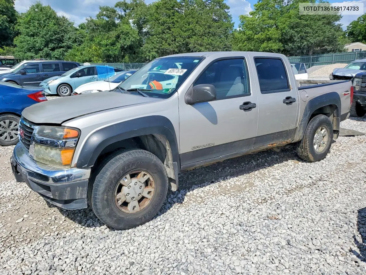 2005 GMC Canyon VIN: 1GTDT136158174733 Lot: 60977676
