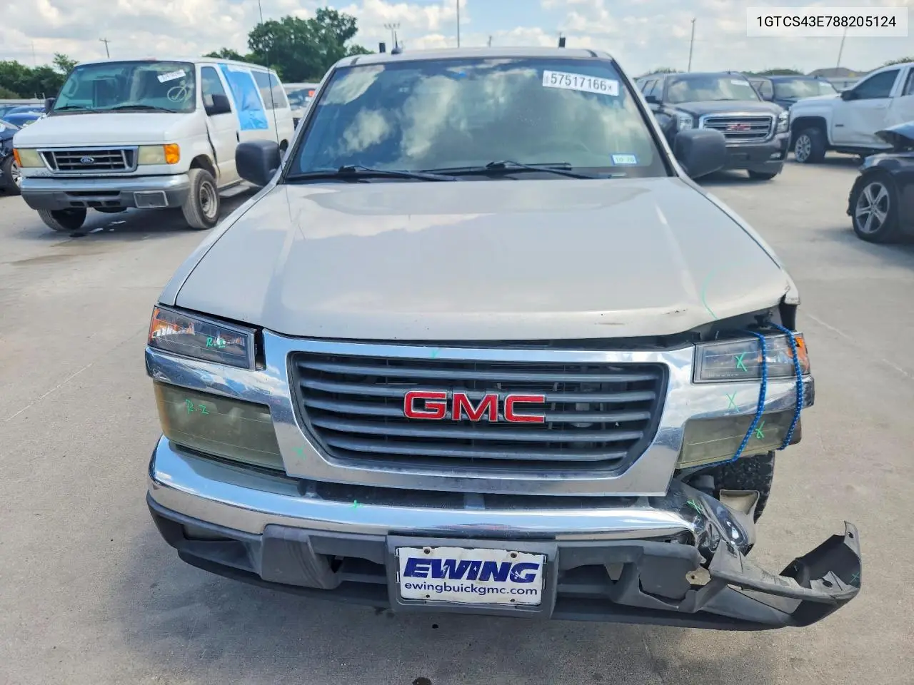 2008 GMC Canyon Sle VIN: 1GTCS43E788205124 Lot: 57517166