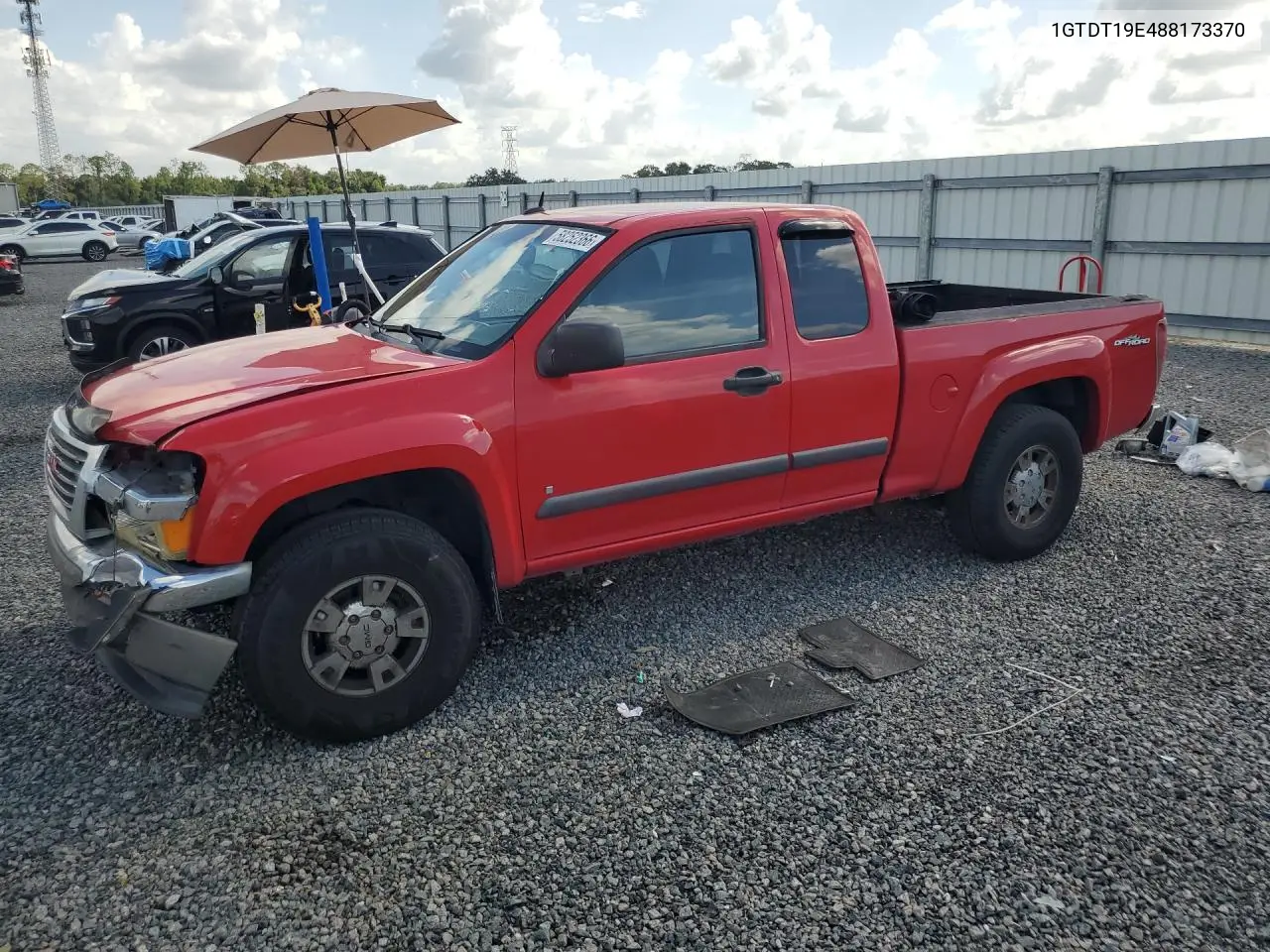 2008 GMC Canyon VIN: 1GTDT19E488173370 Lot: 58252366