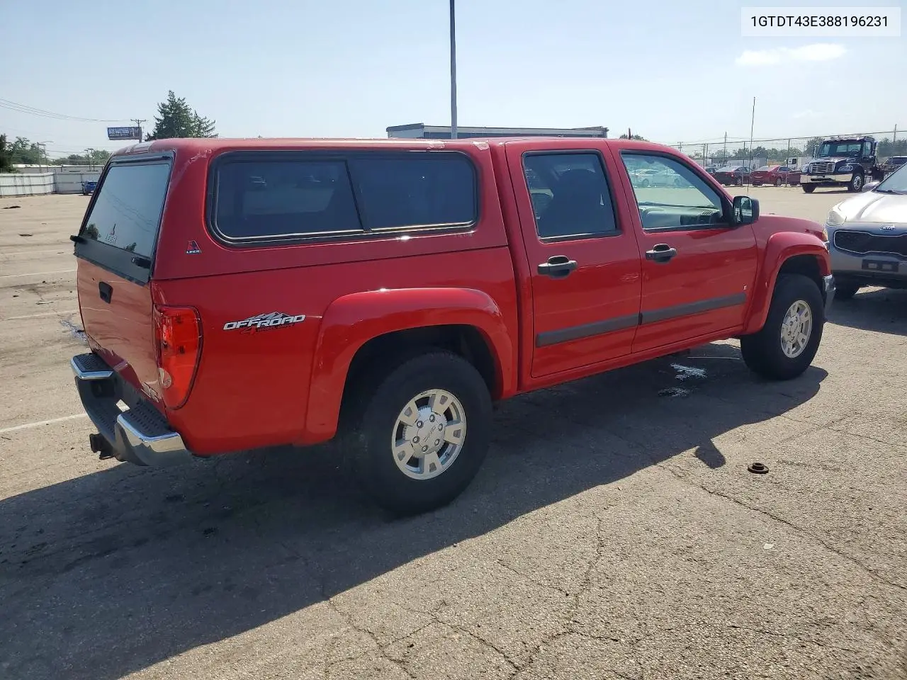 2008 GMC Canyon Sle VIN: 1GTDT43E388196231 Lot: 59365366