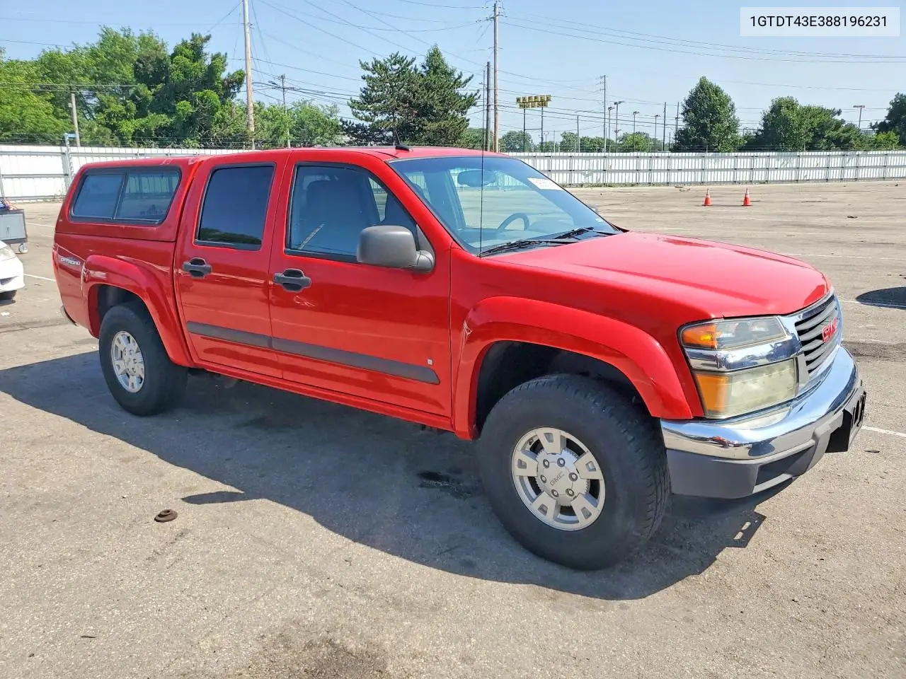 2008 GMC Canyon Sle VIN: 1GTDT43E388196231 Lot: 59365366