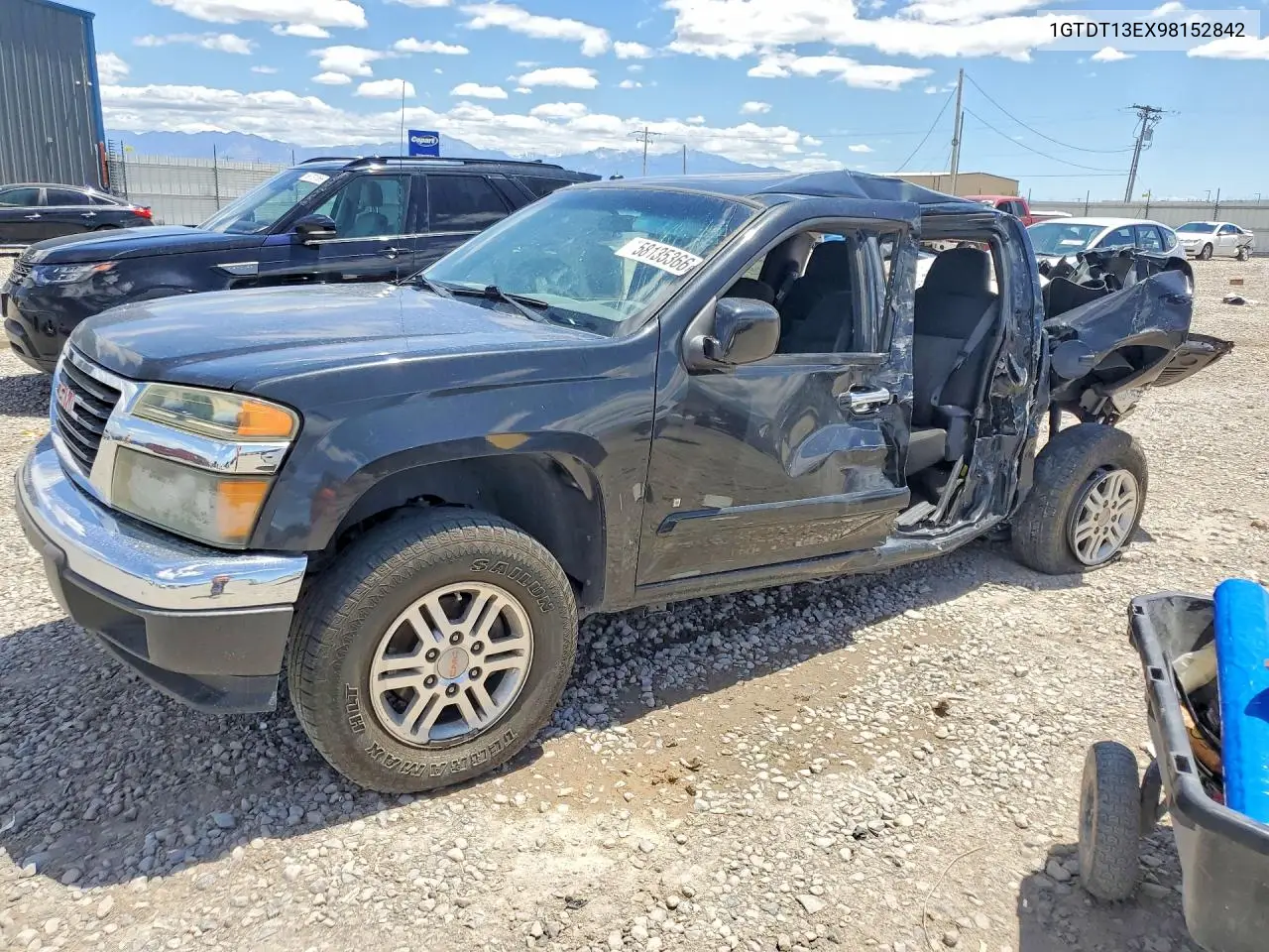 2009 GMC Canyon VIN: 1GTDT13EX98152842 Lot: 58135366