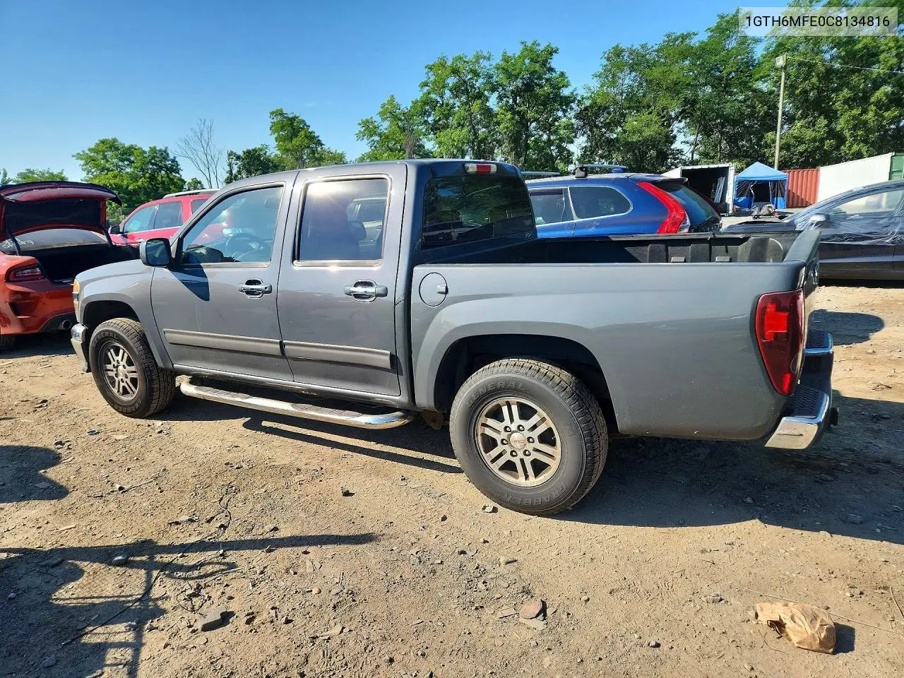 2012 GMC Canyon Sle VIN: 1GTH6MFE0C8134816 Lot: 57854616
