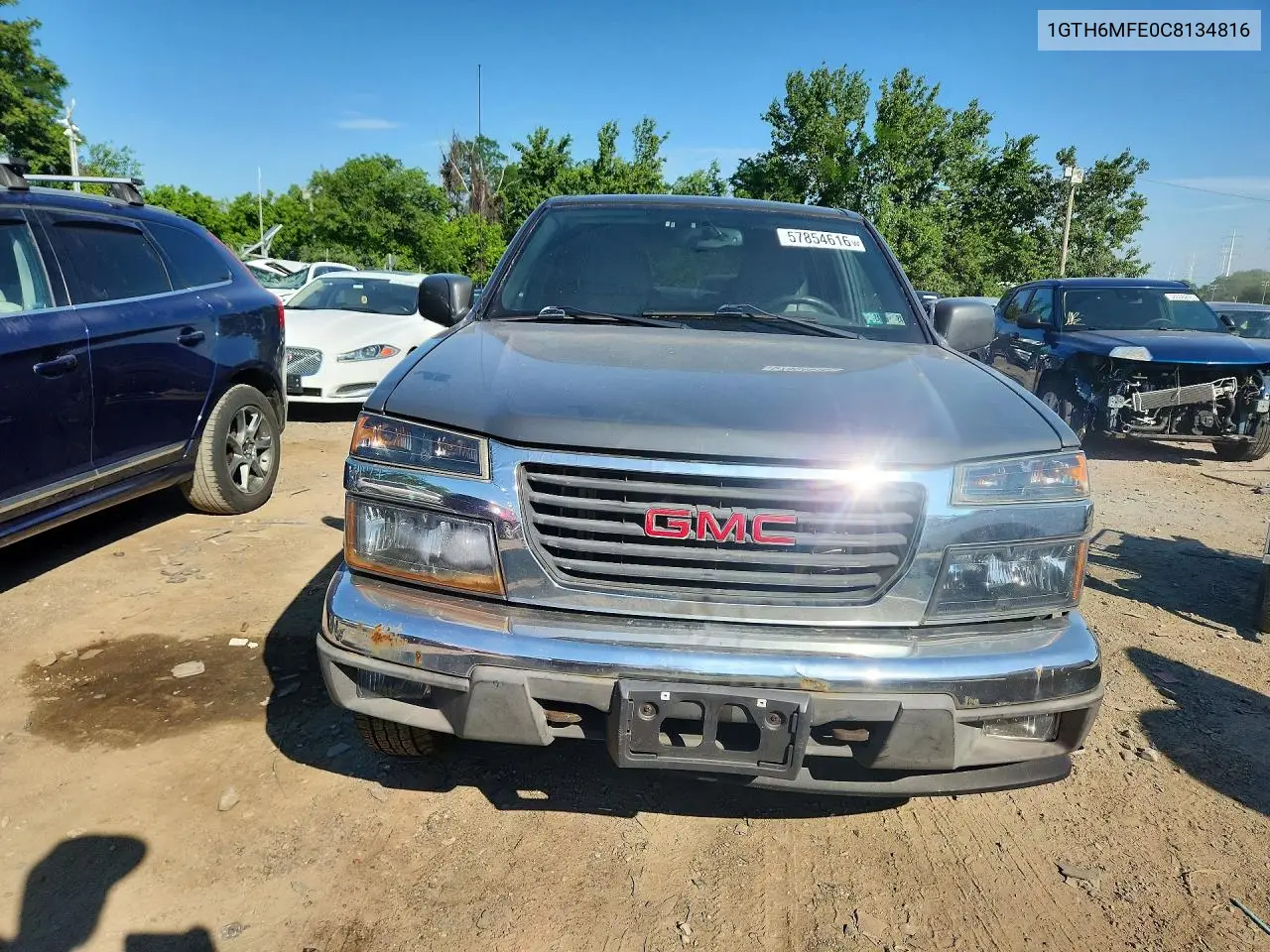 2012 GMC Canyon Sle VIN: 1GTH6MFE0C8134816 Lot: 57854616