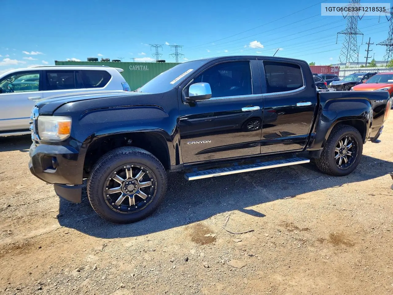 2015 GMC Canyon Slt VIN: 1GTG6CE33F1218535 Lot: 58107036