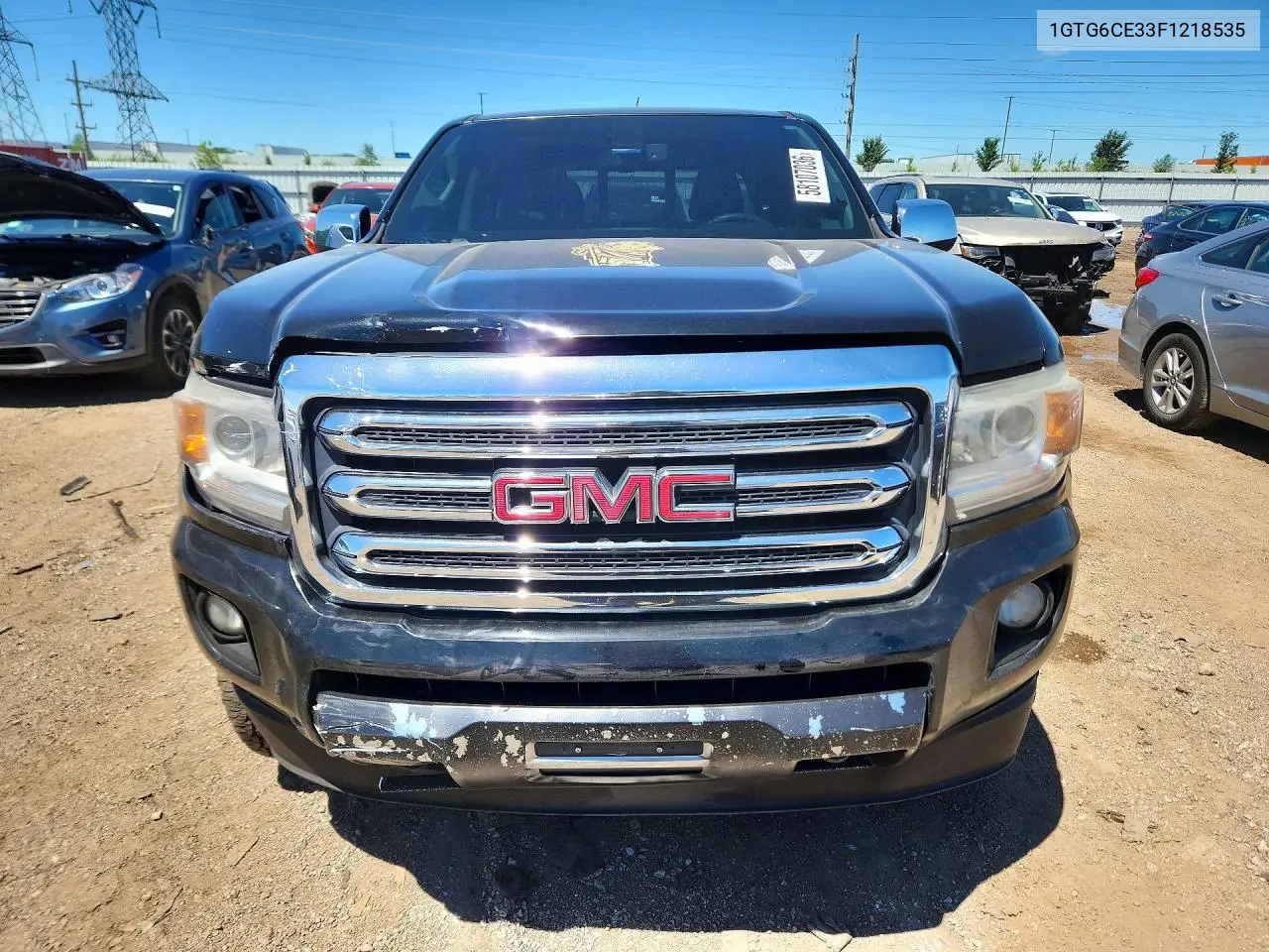 2015 GMC Canyon Slt VIN: 1GTG6CE33F1218535 Lot: 58107036