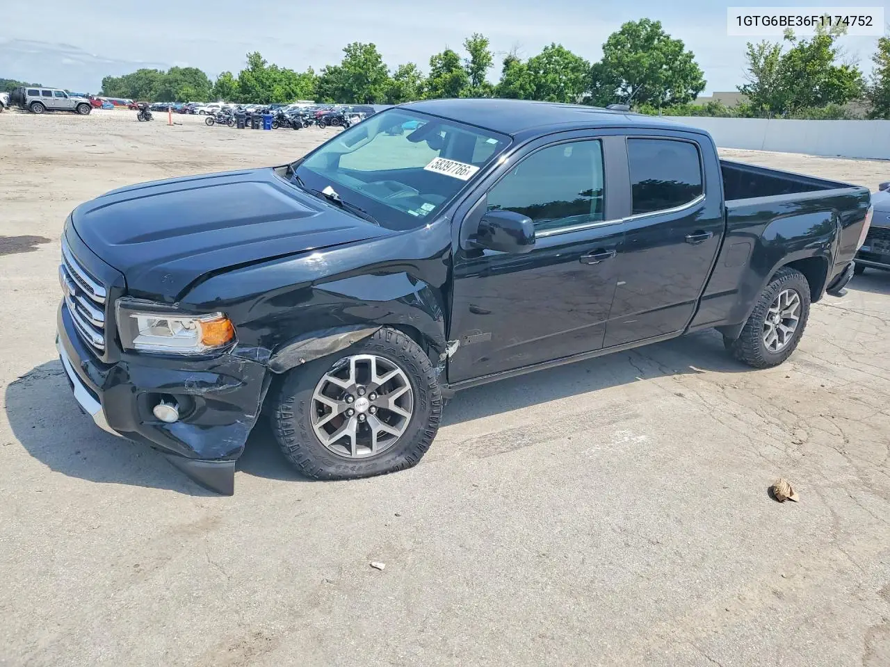 2015 GMC Canyon Sle VIN: 1GTG6BE36F1174752 Lot: 58397766