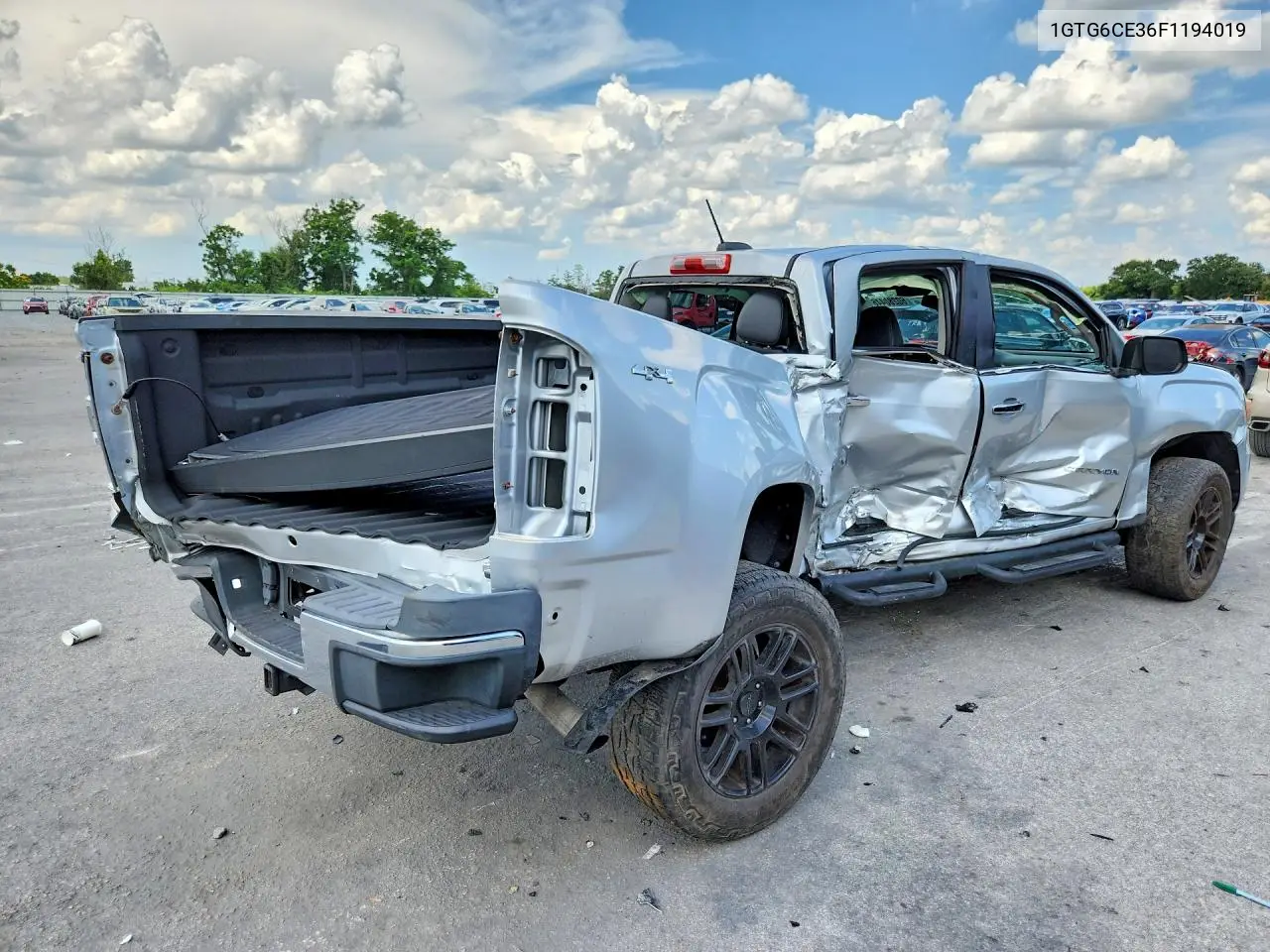 2015 GMC Canyon Slt VIN: 1GTG6CE36F1194019 Lot: 60280446