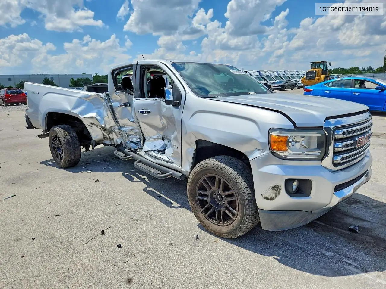 2015 GMC Canyon Slt VIN: 1GTG6CE36F1194019 Lot: 60280446
