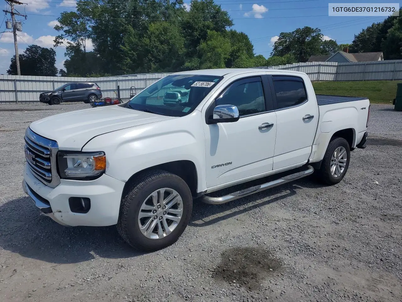 2016 GMC Canyon Slt VIN: 1GTG6DE37G1216732 Lot: 52156706