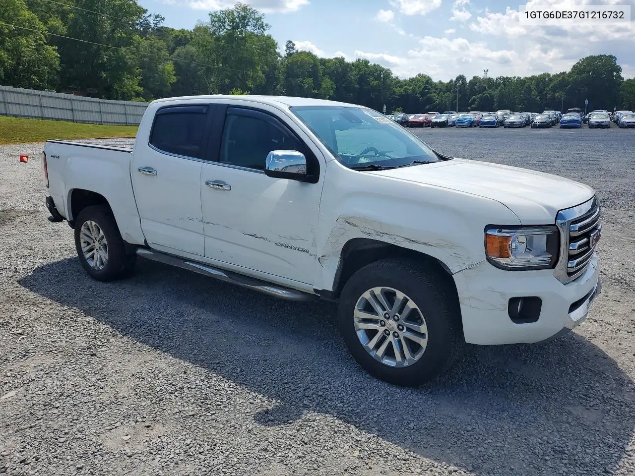 2016 GMC Canyon Slt VIN: 1GTG6DE37G1216732 Lot: 52156706