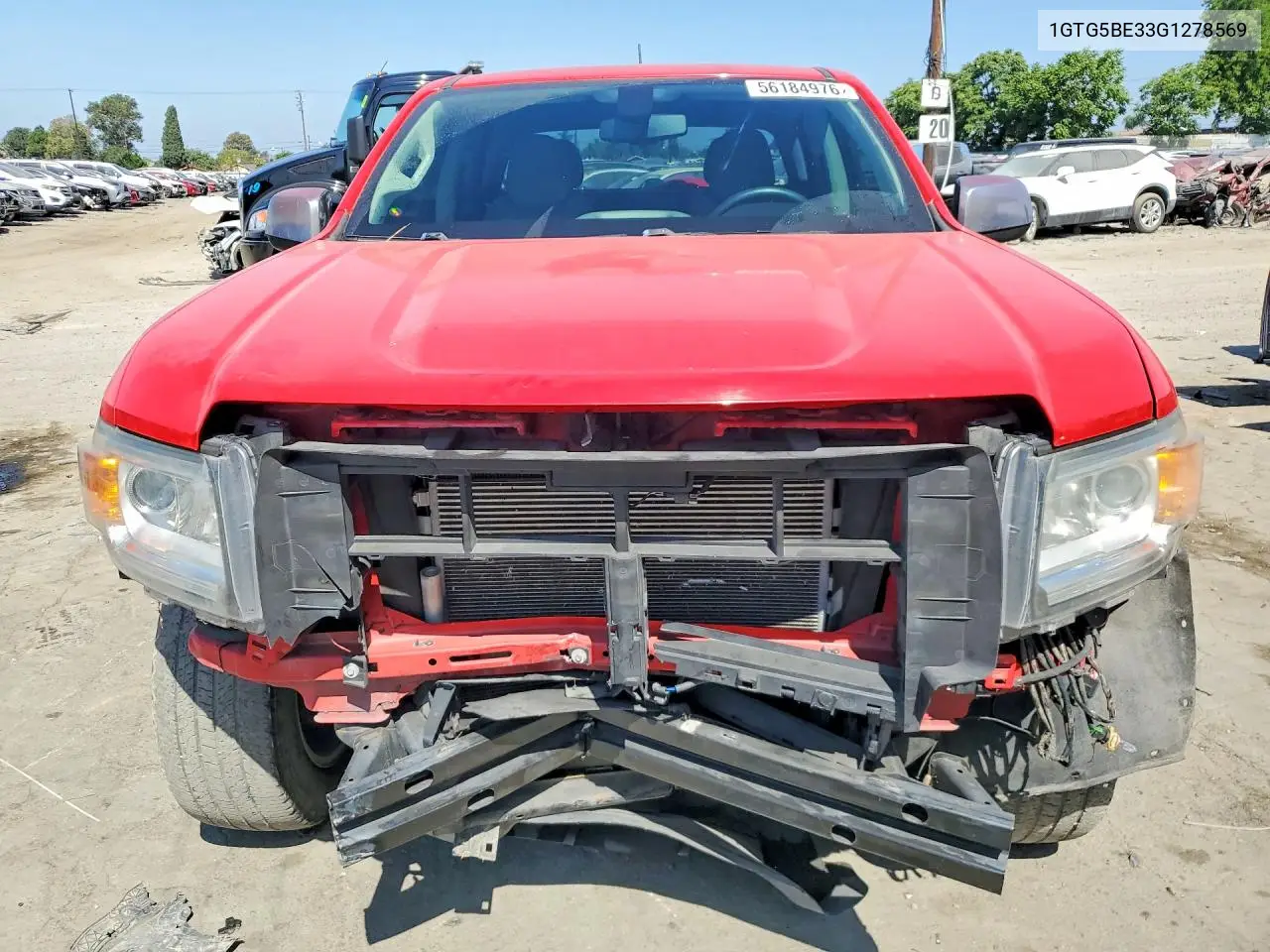 2016 GMC Canyon VIN: 1GTG5BE33G1278569 Lot: 56184976