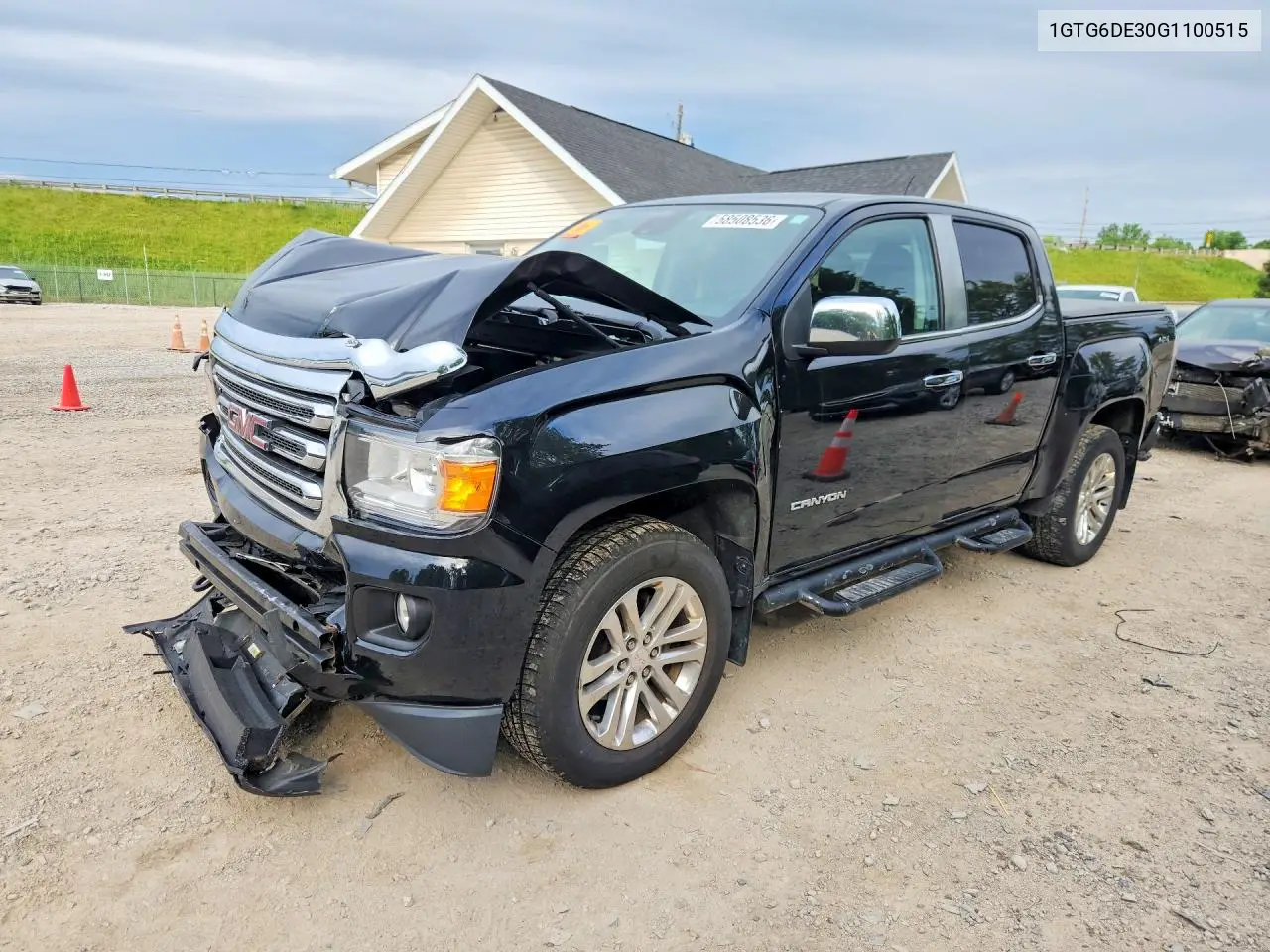 2016 GMC Canyon Slt VIN: 1GTG6DE30G1100515 Lot: 58508536