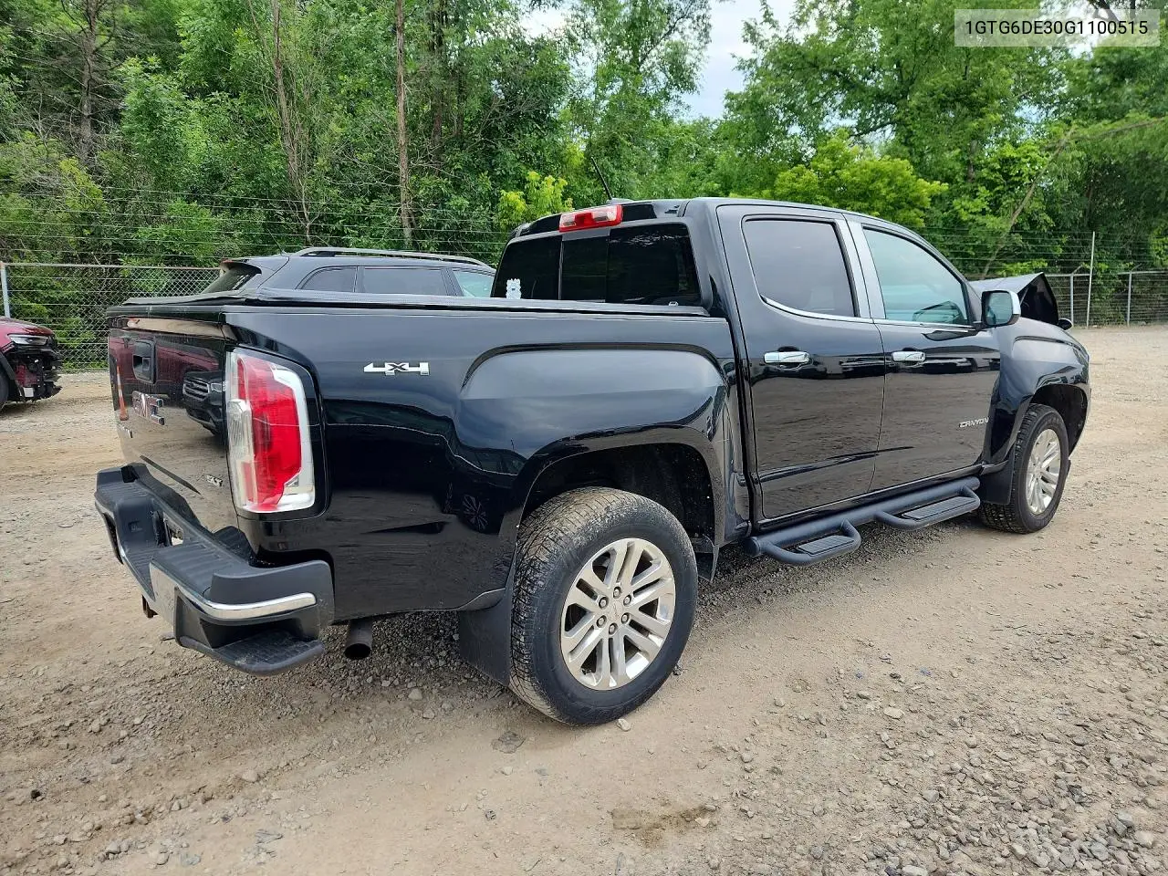 2016 GMC Canyon Slt VIN: 1GTG6DE30G1100515 Lot: 58508536