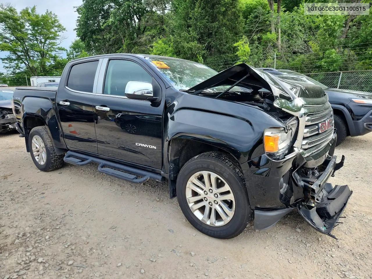 2016 GMC Canyon Slt VIN: 1GTG6DE30G1100515 Lot: 58508536