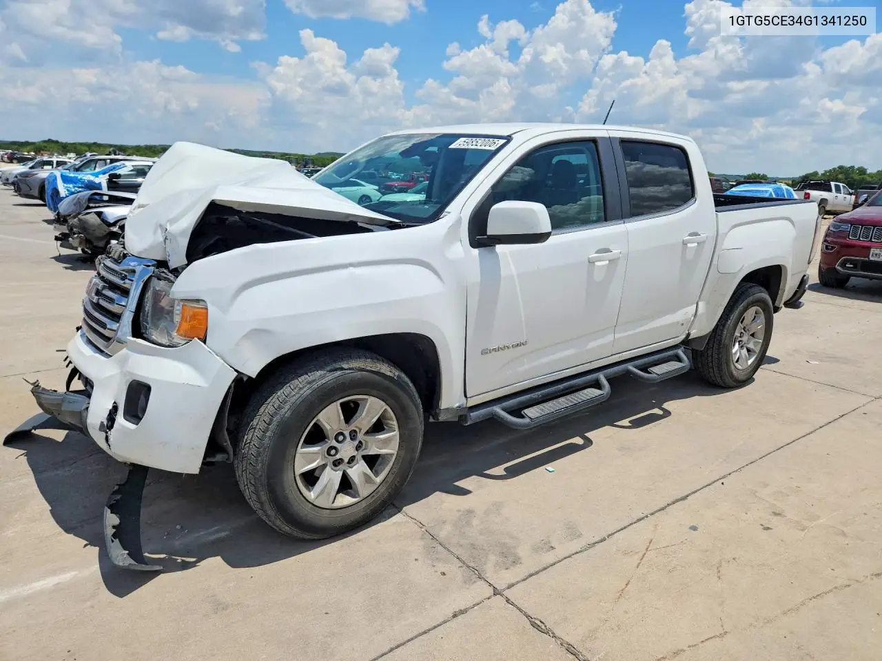 2016 GMC Canyon Sle VIN: 1GTG5CE34G1341250 Lot: 59852006