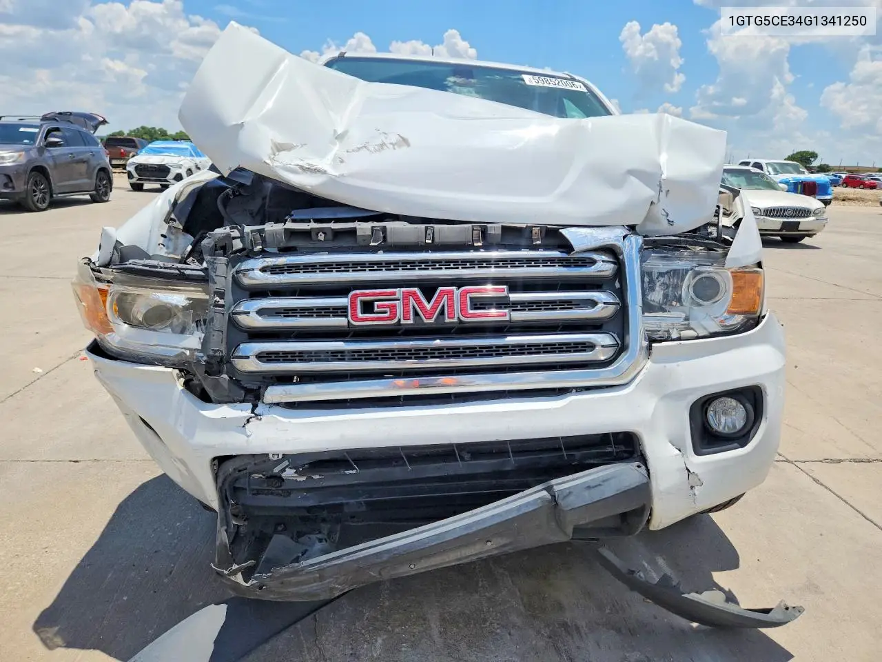 2016 GMC Canyon Sle VIN: 1GTG5CE34G1341250 Lot: 59852006