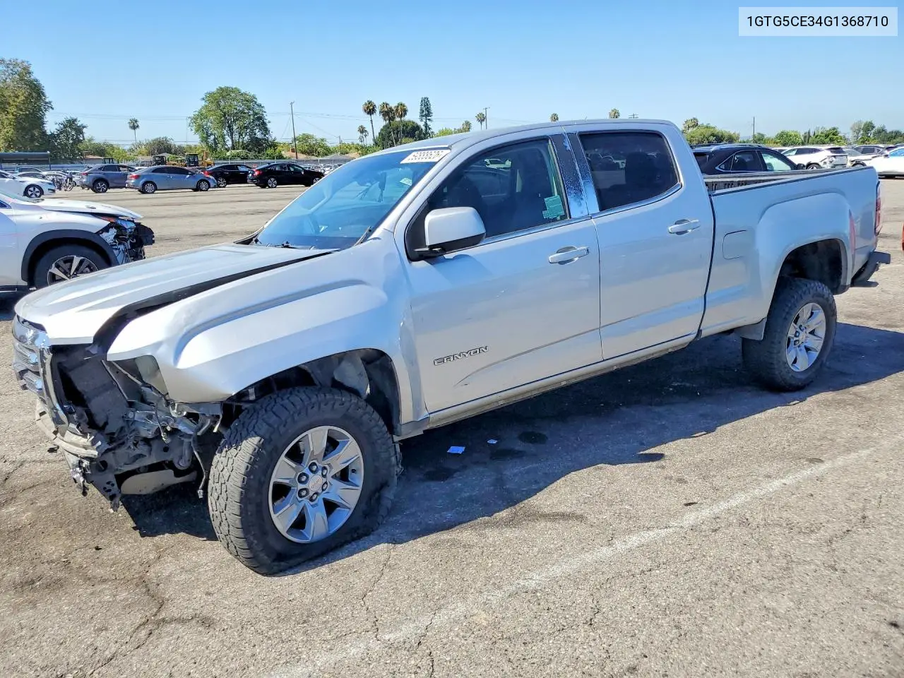 2016 GMC Canyon Sle VIN: 1GTG5CE34G1368710 Lot: 59888626