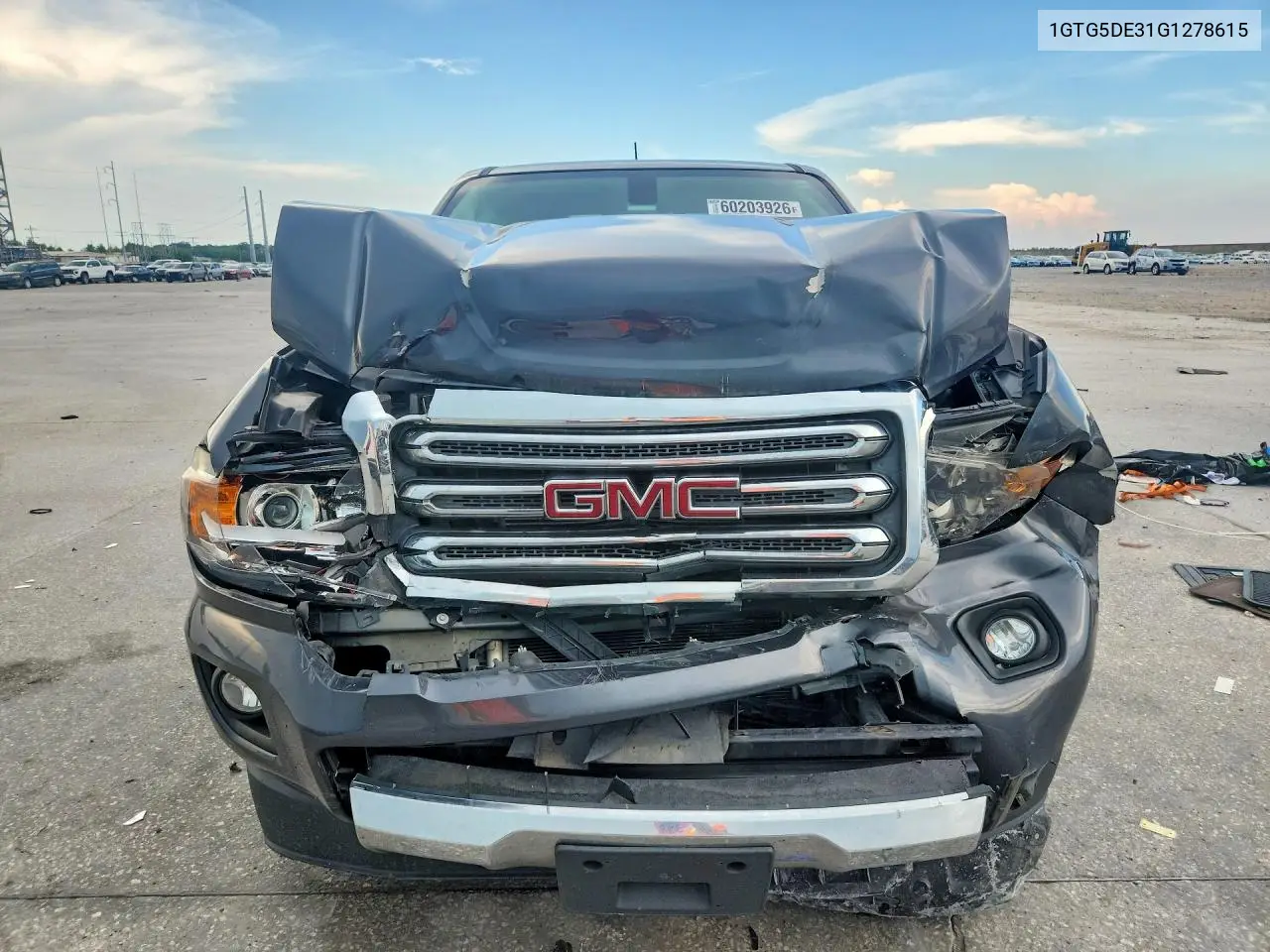 2016 GMC Canyon Slt VIN: 1GTG5DE31G1278615 Lot: 60203926