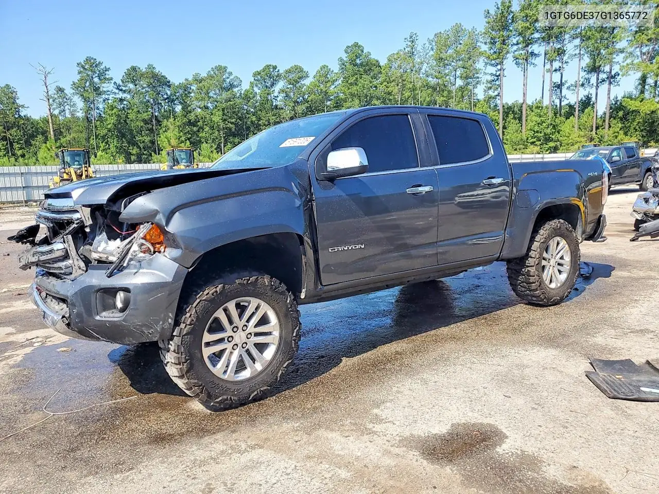 2016 GMC Canyon Slt VIN: 1GTG6DE37G1365772 Lot: 61391006