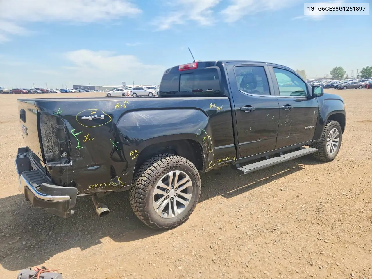 2016 GMC Canyon Sle VIN: 1GTG6CE38G1261897 Lot: 61581156