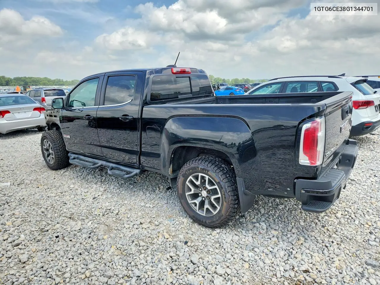 2016 GMC Canyon Sle VIN: 1GTG6CE38G1344701 Lot: 85451005